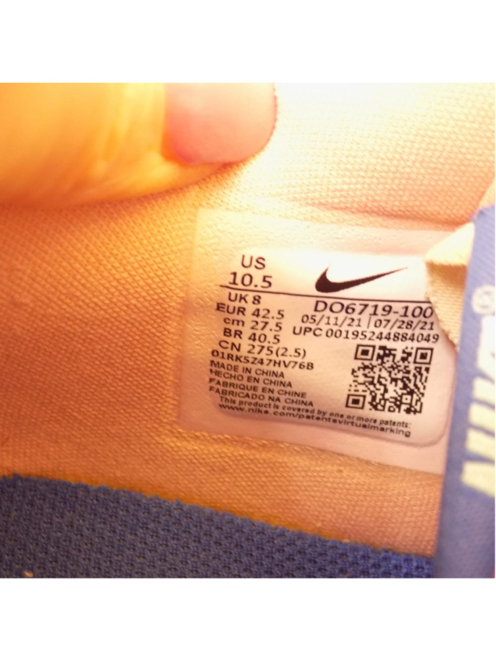 Nike Air Force 1 Shadow Sneakers Size 10.5 US/ 42.5 EUR - Picture 2 of 4